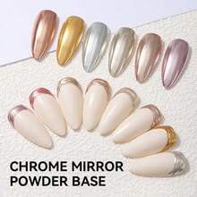 BORN PRETTY 10ml 铬底指甲油 半永久性可卸UV/LED指甲凝胶 指甲油 美甲艺术 易于使用 美甲沙龙美甲