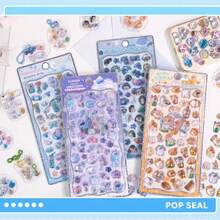Stiker Timbul Kristal Berkilau Stereoskopik 3D Baru, Stiker Dekoratif DIY Lucu untuk Ponsel, Stiker Kristal - MultiWarna - View 1