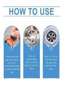 JUE FISH Drain Cleaner - Household Kitchen & Bathroom Sink Drain Pipe Fast Cleaning Solution - Liquid - View 10