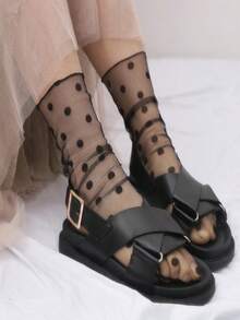 Calcetines de tobillo de mujer con lunares de moda y lindos, adecuados para uso diario, en el hogar, la oficina, casual y fiestas, gran regalo para el Día de Acción de Gracias, Navidad, San Valentín y el cumpleaños de la novia