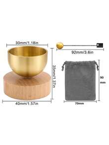 طقم صحن غناء صغير - صحن غناء للتأمل، صوت واضح وجميل، مناسب للبوذية والتأمل والاسترخاء وممارسة اليقظة العقلية وشفاء الطاقة والتنظيم الذاتي، هدية روحية فريدة، ديكور أنيق، مدمج وقابل للنقل، أصوات شفائية - متعدد الألوان - مشاهدة 9