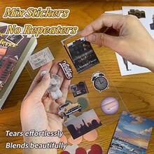 Travel Memory Notebook Gift Set, Ins High-Quality Global Travel Sticker Materials, Notebook Set, Note-Taking Book, Gift - Multicolor - View 4