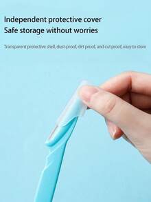 2 pièces/8 pièces Taille-sourcils droit pour débutants, taille-sourcils portable pour femmes débutantes, outil de beauté (assortiment de couleurs) - Multicolore - Voir 8