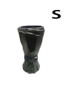 1pc Minimalist Plastic Vase With Bow Decor (White/Black), Ceramic-Look Decorative Vase For Home, Room, Living Room, Entryway, Hotel Decor. Vase In Bow Bouquet Shape, Suitable For Fresh Flowers, Dried Flowers. Nordic, Minimalist Resin Vase Gift For Birthday, Graduation, Back To School, School Supplies - Multicolor - View 14