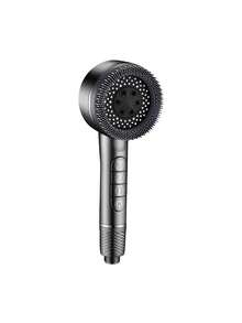 Bộ 1/3 vòi sen cao áp, bộ lọc nước tắm, vòi sen cầm tay phun massage, kèm dây dẫn nước 1.5m và giá đỡ ABS. - Bạc - Xem 10