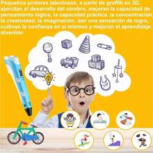 Pluma 3D de Alta Temperatura para Filamento PLA - Incluye Adaptador y Material Crea con precisión: herramienta perfecta para modelado libre, reparaciones y proyectos DIY. Temperatura ajustable, compatible con PLA, fácil de usar para todas las edades. Ideal para manualidades, educación y prototipado creativo. - Tipo de Enchufe A USA (110-127V) - Ver 4