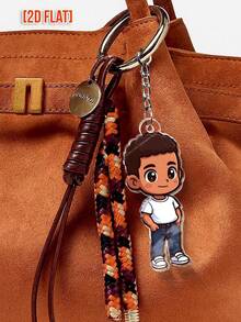 Customized Acrylic Cartoon Keychain, Personalized Gifts For Valentine's Day, Wedding, Birthday, Anniversary, Memento, Party, School. Customizable Keychain Gifts For Family, Friends, Couples, Classmates, Pets. Customizable Items, Family Gifts - Multicolor - View 3