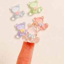 5pcs/10pcs/12pcs Bear Shaped Shoe Charms, Available In Solid Color And Transparent Resin Material. Cute And Practical, Can Decorate Clogs, Sandals, Beach Bags, Suitable For Men And Women. Ideal Gift For Valentine's Day Or Birthday., Shoe, Spring Summer Picks, Brides Maid Gifts, Room, Bedroom Decor, Bedroom Decor, Beach, Travel, For Men, For Women, Vacation,Women's Day,Travel Essentials,Wedding Favours,Y2k,Bedroom,Car Accessories Women,Kitchen Decor - Multicolor - View 5