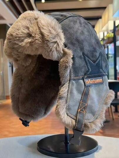 Men's Winter Aviator Hat: Thermal Lined, Warm And Windproof