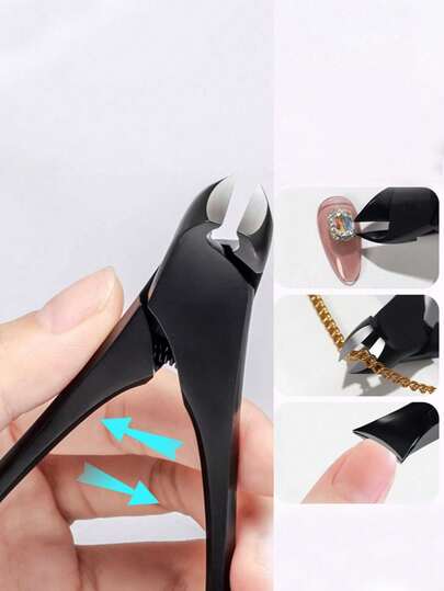 Premium Black Ant Nail Clipper, German Craftsmanship Dual-Ended Curved & Straight Tweezers, Cuticle Pusher & Nipper, Nail Scissors, Nail Drill, Suitable For Nail Salons Or Home Use