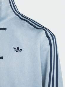Adidas (ADIDAS) Adidas Originals New Chinese Style Mandarin Collar Striped Long Sleeve Jacket, Unisex CTT 3.1 SOFT New Chinese Style Loose Fit Sports Jacket - Dark Grey - View 10