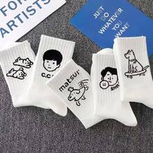 جوارب كاحل منخفضة للنساء - نمط كرتوني جميل، جوارب رياضية صيفية قابلة للتنفس، متوفرة بألوان متعددة، أحذية كاجوال، تصميم جوارب ممتع، سطح جورب مرتب، قماش ناعم، طراز بالغ - متعدد الألوان - مشاهدة 5