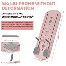 1 Multifunctional Folding Pilates Board, 8-In-1 Set, With Resistance Bands, Home Fitness Equipment, Small Space Storage, Foldable Design, Suitable For Home And Gym Use. - 粉色 - 查看 3