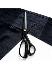 1把重型裁缝剪刀，锋利缝纫剪刀，适用于裁剪布料、皮革，适合家庭、办公室、艺术和手工制作。