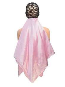 Hooded Hair Net With Scarf, No Heat Silk Hair Care, Shower Cap