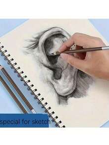 一套30张素描本，顶部螺旋装订，无酸艺术素描本，成人艺术绘画书写纸，初学者艺术家，返校季，学习用品，素描本，图画书，情人节，情人节婚礼 - 彩色 - 查看 3