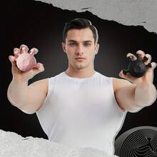 1pc Adjustable Grip Strength Stress-Relieving Toy With Textured Surface, A Stress-Relieving Toy For Teenagers, Fingertip Toy, Suitable For Fitness Enthusiasts, Those With High Daily Work And Study Pressure, Durable Hand Muscle Exerciser, / Pink/Black Perfect Valentine's Day Gift, Hand Grip Strength Tester, Fitness Equipment, Forearm Trainer, Hand Grip Strength Enhancer, A Holiday Gift For Your Boyfriend - Multicolor - View 7