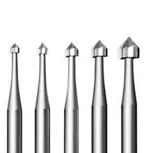 10 Pcs Jewelry Setting Burr - 3/32Inch Shank Stone Setting Burs Cylinder - Cone Shape Lapidary Making Tools - As Shown - View 5
