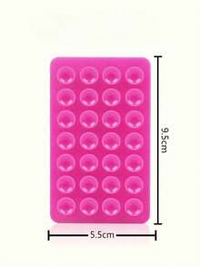 1个装，28个双面硅胶手机吸盘，无需胶水，防滑，多功能，可水洗，兼容、安卓手机，生日礼物，送给家人、朋友，适用于办公室、宿舍和家庭使用，360度旋转手机支架，承重力强。 - 彩色 - 查看 2