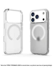 Transparent Magnetic Phone Case Compatible With IPhone 17 Promax 17pro 17 Air Clearing Protective Case Compatible With IPhone 16promax 16e 15pro 14plus 13 12mini 11 - Clear - View 10