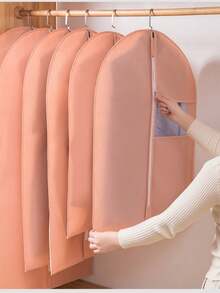 5件/1件 衣物防尘罩，衣服袋，西装罩，收纳袋，衣柜防尘罩，外套罩，适用于存放，婚纱防尘罩，防水收纳袋 - 彩色 - 查看 6