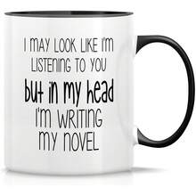 Mugs - WRT001 - White Mug With Pink Handle and Interior - View 1