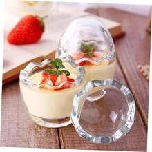 Zerodeko Tazas De Cáscara De Huevo Para Hornear 3 Unidades Vasitos De Pudín Transparentes Para Postres - 1 - Ver 2