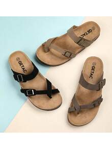 GETAC Women Platforms & Wedge Sandals - Beige - View 8