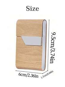 定制超薄翻盖木纹磁吸式香烟盒，便携式香烟盒，抗压防潮，男士吸烟者礼物，送给男友/父亲的礼物，实用金属香烟盒，可定制刻字，定制圣诞礼物，定制礼物 - 彩色 - 查看 7