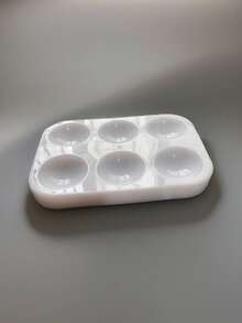 8pcs White Plastic Paint Tray Palettes, Watercolor Palette Painting Tray For Painting Party, DIY Craft And Art Painting - White - View 11