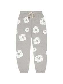 Denim Tears 'Sweatpants 'The Cotton Wreath' Pants Graphic And Drawstring For Unisex Adult - SOLE SERIOUSS, Women's Casual Drawstring With Modern Men Breathable Technology, Versatile Street Style Joggers Suitable For Streetwear, Casual Daily Wear, Weekend Outings, Music Festivals, Social Gatherings And More, Making It A Great Gift For Boyfriends Or Husbands.Sweatpants Sweats Wide For Men Sweat Pants Baggy Sweatpants - 淺灰色 - 查看 11