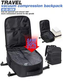 Ba lô nén chân không - Chất liệu nylon, ba lô du lịch dung tích lớn, ba lô đựng hành lý đa chức năng, nhẹ và chống thấm nước - Thích hợp cho du lịch, leo núi, cắm trại và các hoạt động ngoài trời. Ba lô nén chân không đa chức năng, ba lô sinh viên, ba lô xách tay, ba lô du lịch dung tích lớn, đáp ứng tiêu chuẩn vận chuyển hàng không, chống thấm nước, có thể chứa máy tính xách tay 14 inch và 15.6 inch, kích thước: 40*30*20 cm. Túi du lịch, túi xách du lịch, vật dụng cần thiết cho kỳ nghỉ. - Nhiều màu - Xem 12
