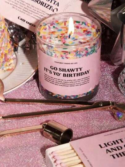 Happy Birthday! Wishing You A Very Happy Birthday And Another Year Full Of Wonderful Memories! May Your Birthday Be As Sweet As This Adorable Frosted Candle, And May The Coming Year Be Filled With Joy, Adventure, And Moments Worth Sharing. Happy Birthday! Suitable For All Birthday Celebrations! Candle Jar, Candles, Gifts, Home Decor, Birthday Decor, Birthday Candles, Decorations