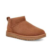 UGG CLASSIC ULTRA MINI Sheepskin Warm Non-Slip Thermal Lining Versatile Casual Ankle Snow Boots, Women, Chestnut Brown - Chestnut Palm - View 3