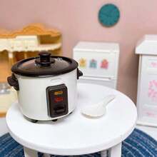1 Piece Realistic Rice Cooker Model, Miniature Kitchen Decoration Accessory Dollhouse - 賽萊斯特 - 查看 3