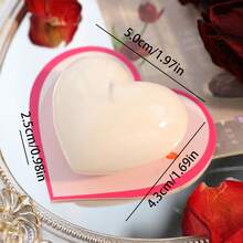 1pc/10pcs Heart-Shaped Scented Candles, Available In Large And Small Sizes, Multiple Colors, Suitable For Valentine's Day Decor, Valentine's Day Gifts, Birthday Gifts, Decoration For Study, Bathroom, Desk Or Room, Stunning Whether Lit Or Unlit, Perfect Choice For Winter, Holidays And Occasions - Multicolor - View 13