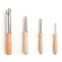 4pcs Ceramic And Pottery Carving Tool Set, Metal Engraving And Sculpting Tools For Clay Modeling, Piercing And Sculpture Work, Stainless Steel Craft Accessories