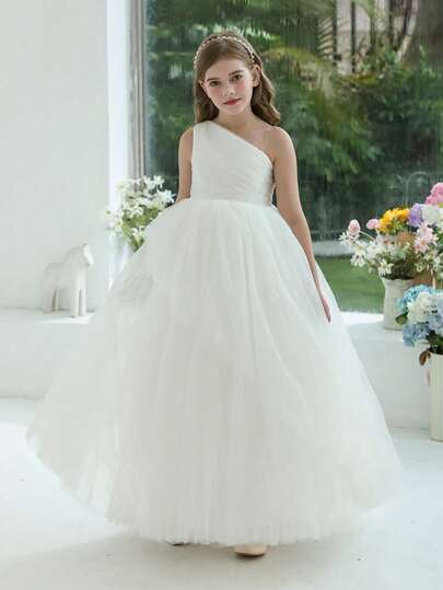 Tween Girl Elegant Dress Flower Girl Dress Princess Dress, Suitable For Children's Birthday Party, Flower Girl Wedding, Prom, Party, Holiday Occasion