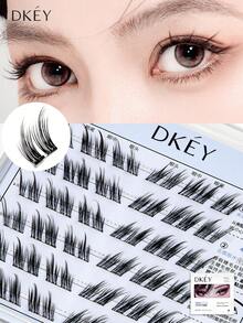 OEIEZ Natural-Looking Fanned Out Criss-Cross Soft & Unique Reusable Fake Eyelashes, Suitable For Daily Wear, Wedding, Date, Party, Music Festival Lash Clusters,Eye Lash Clusters,Individual Eyelashes,Lashes,Fake Lashes - Multicolor - View 15