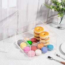 Clear Acrylic Box With Lid, Clear Acrylic Plastic Square Cube Containers Storage Box 5.9x5.9x2.36 Inches/150X150X60mm For Candy Pill And Tiny Jewelry,5.9x5.9x2.36Inches - 5.9x5.9x2.36Inches - View 9