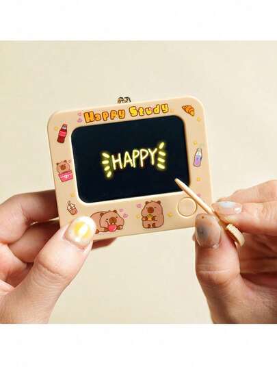 1pc Cartoon Capybara Character Creative Mini Graffiti Board Keychain Pendant, Car Accessories, Bag Charm, Backpack Decor, Cute Goth Y2K Halloween Accessory, Teacher's Day Christmas Gift, Creative Bag Strap Party Favor