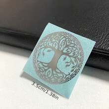 1pc Lucky Tree Pattern Symbol Metal Sticker For Mobile Phones And Laptops - Creative Decorative Stickers - Golden Color - View 2