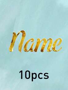 5/10/20pcs Customized Name Stickers, Custom Golden Crystal Label Stickers, Personalized Stickers, Wedding Stickers, Customizable Thank You Stickers, Business Label Stickers, Logos Stickers, Gift Box Decals, Computer, Gifts For Family, Friends - Style a - View 12