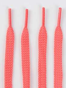 1 Pair Thick Woven Solid Color Basic Polyester (Polyester) Shoelaces, All-Season Outdoor Casual Shoes Replacement Accessories Rope - Multicolor - View 28
