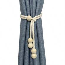 2pcs Simple Curtain Tie Backs, Adjustable Curtain Tiebacks, Curtain Rope Holders, French Voile Curtain Tiebacks, No Drill Movable Universal Curtain Decorative Tiebacks, Living Room Bedroom Decor