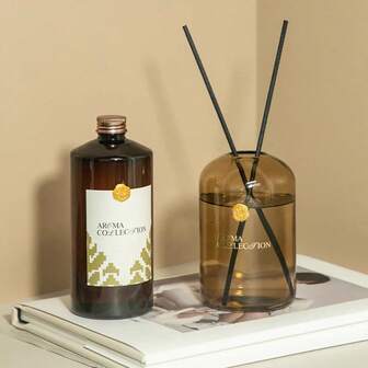 1 Stück Nische Design Hochwertiger Aromaöl Diffuser Set, natürliche Pflanzliche Mischung ätherischer Öle, Raumduft für Zuhause, langanhaltender Duft, Innen Rattan Räucherstäbchenhalter, geeignet als Geschenk für Hochzeit, Geburtstag, Valentinstag, Weihnachten, Feiertage, anwendbar in Schlafzimmer, Arbeitszimmer, Wohnzimmer, Badezimmer, zum Deodorieren usw.