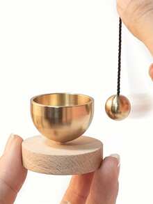 طقم صحن غناء صغير - صحن غناء للتأمل، صوت واضح وجميل، مناسب للبوذية والتأمل والاسترخاء وممارسة اليقظة العقلية وشفاء الطاقة والتنظيم الذاتي، هدية روحية فريدة، ديكور أنيق، مدمج وقابل للنقل، أصوات شفائية - متعدد الألوان - مشاهدة 3