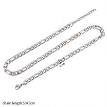 1pc Multi-Style 304 Stainless Steel Plated Base Chain Cuban Link Necklace DIY Jewelry Making Chain Necklace Can Be Worn As A Standalone Piece - DIY Chains In Various Styles - View 14