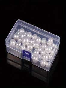 5-Piece Large-Sized Transparent Plastic Storage Box With Lid - Waterproof, Stackable Storage Box For Storing Beads, Earrings And Small Items - Durable Rectangular File Storage Box - Multicolor - View 10