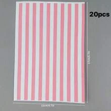 10PCS/20PCS/50PCS Pink And White Striped Gift Wrapping Paper Bags, Thickened Gift Packaging Bags, DIY Decorative Gift Paper Bags, No Stickers - Multicolor - View 14
